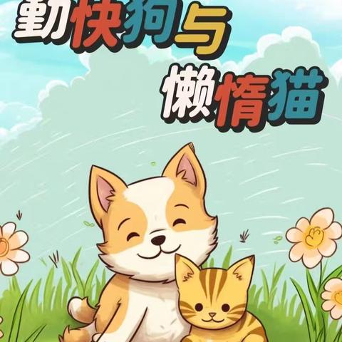 【书香暑期  快乐成长】陈良实验幼儿园绘本故事——《勤快狗🐶与懒惰猫🐱》