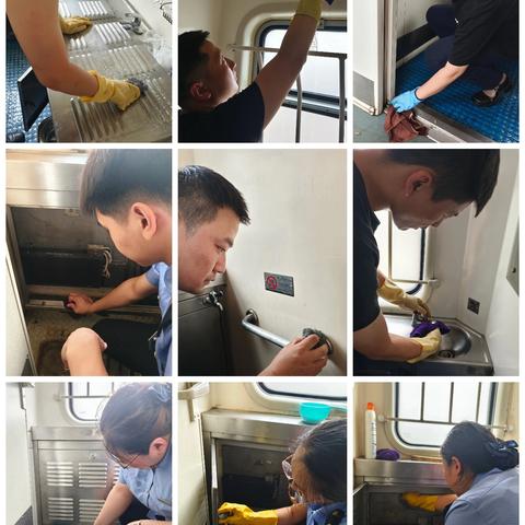 昆明五组全力开展厕所卫生突击，提升乘车体验