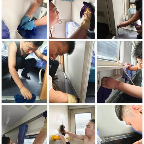 青春力量焕新程：昆明五组全员突击，打造洁净乘车环境