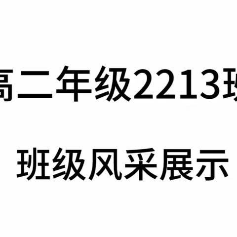 2213班班级风采展示