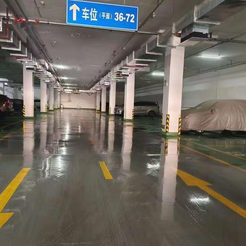 中土物业地矿金地项目部3月清理地库集合