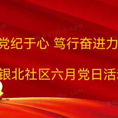 银北社区6月党日活动记录