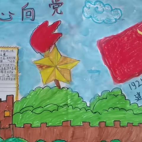 温宿县克孜勒镇中学开展学习党的二十大精神之学生手抄报活动