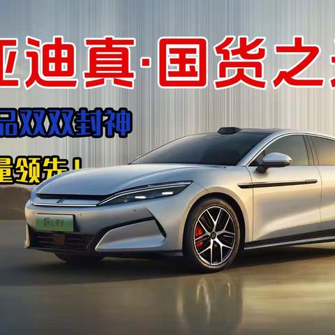 比亚迪真·国货之光，技术产品双双封神，全球销量领先！
