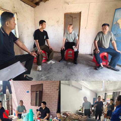 省新时代关爱退役军人基金会副理事长吴文福到昌江县对困难退役军人走访调研