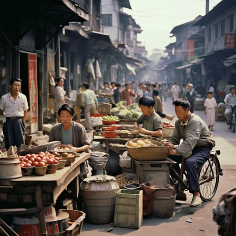 1945年常德大小河街