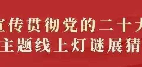 深思细悟二十大党建灯谜庆元宵