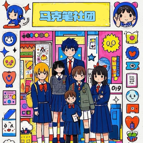 逐梦前行，“绘”就未来———王庄镇中心小学马克笔社团