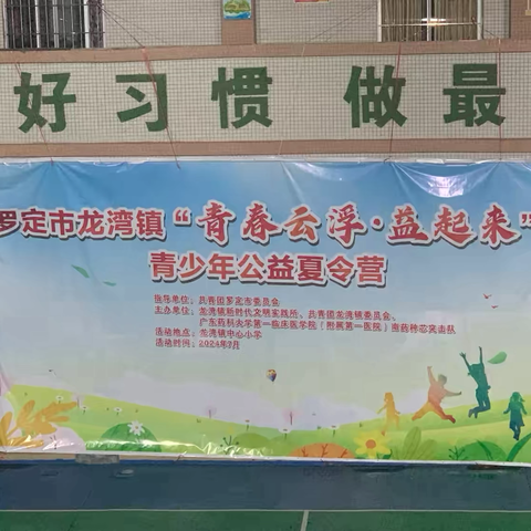 罗定市龙湾镇“青春云浮.益起来”青少年公益夏令营
