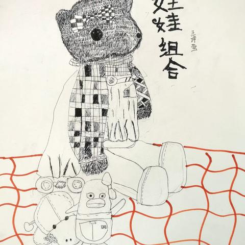 黄红蓝美育-庐山校区-吴道子线描高级班-林舒窈