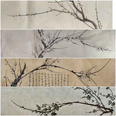 写意梅（学生作业）枝干的精准训练