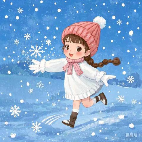 中四班绘画故事——雪姑娘的冬日绮梦