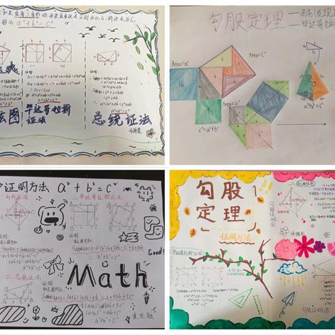 【巧手绘数学，数我最精彩】七八年级数学特色活动手抄报作品展