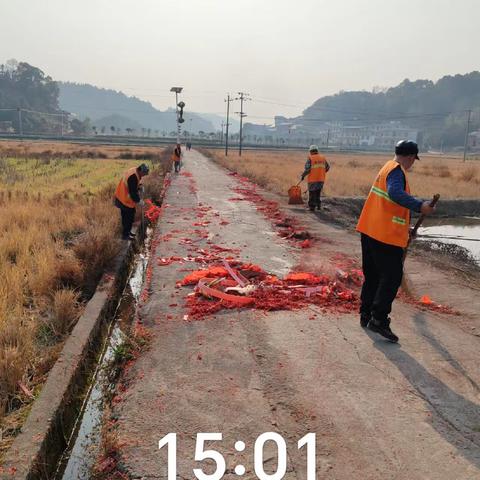 奋战寒冬质量 守护城市清洁 康洁科技------上栗区域