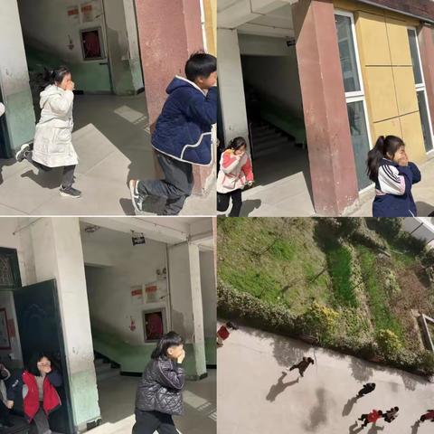 筑牢安全防线——颍上县第三希望小学举行消防演练