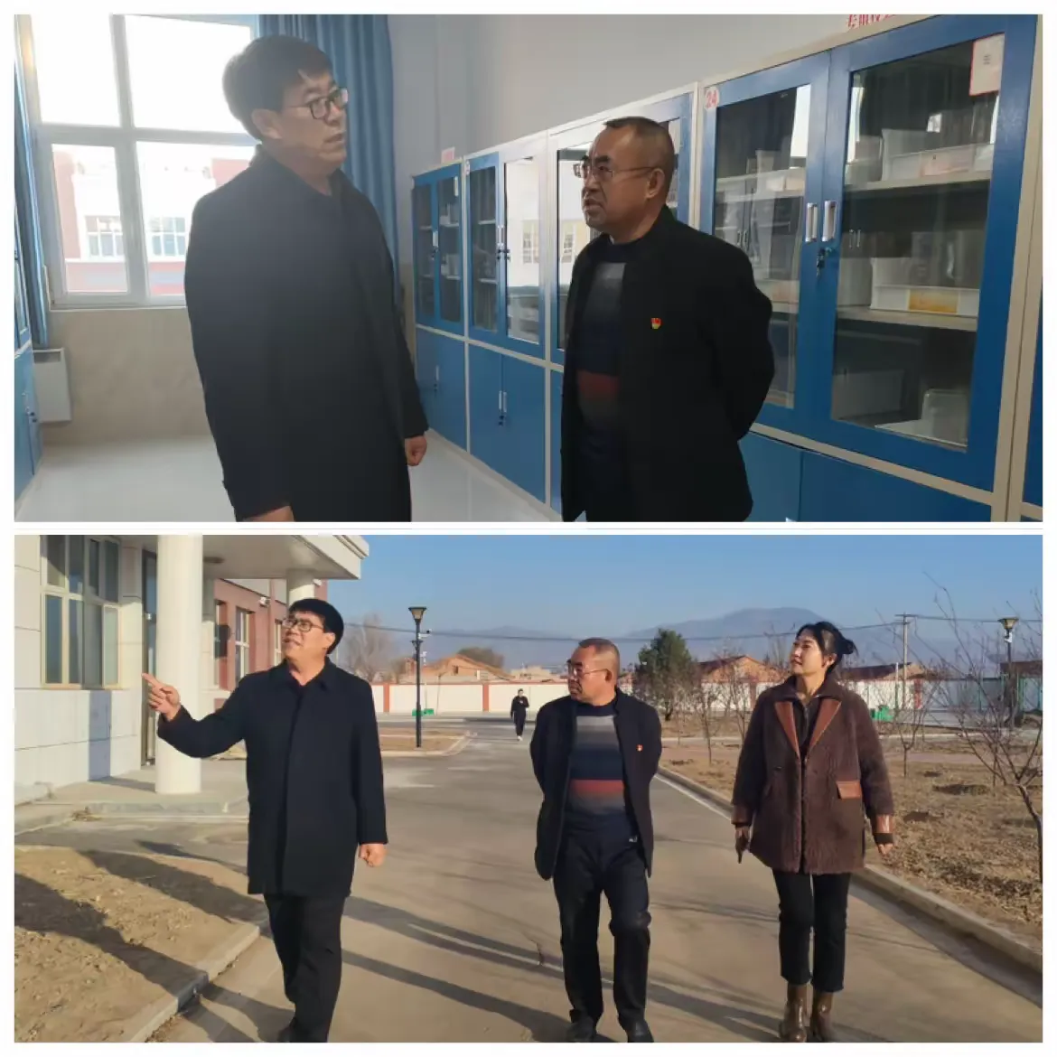 简篇-迎检查,促成长——宣化区赵川小学迎接区教体局领导检查指导工作