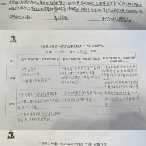“寓”见经典 ‍“言”启智慧——荀子实验第二小学二年级开展“我爱讲故事—寓言故事大闯关”主题活动 ‍ ‍ ‍ ‍ ‍ ‍ ‍ ‍ ‍