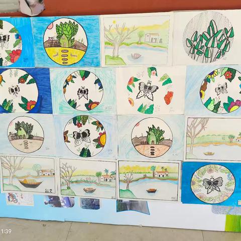 迎五一美术作业展