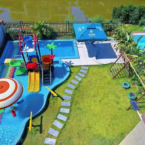 鹭湖童乐宝园5房11床KTV水上乐园+泡池别墅(3-829)