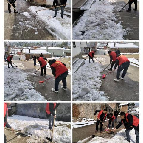 大雪来袭！他们及时清扫积雪保畅通