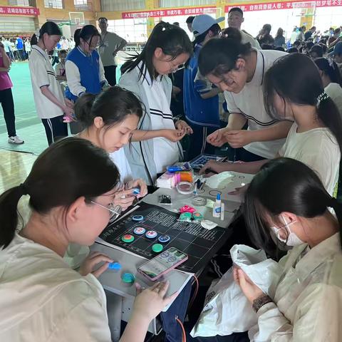 银川二中科技运动会——生物分场（细胞分裂模型制作比赛）