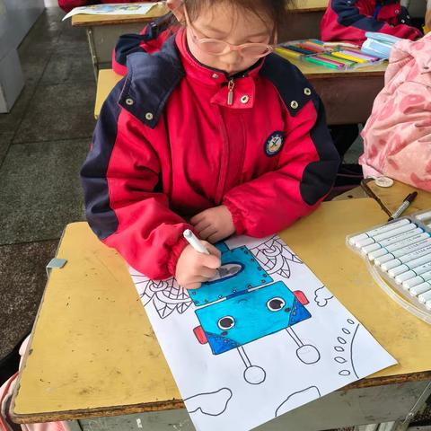 新长征小学创意画社团期末总结