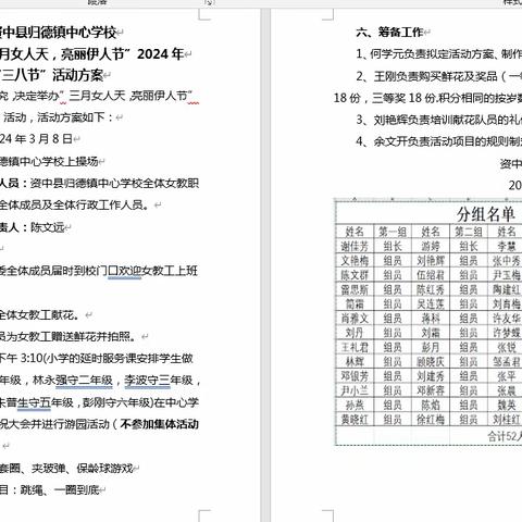 “三月女人天，靓丽伊人节”资中县归德镇中心学校女神节庆祝活动