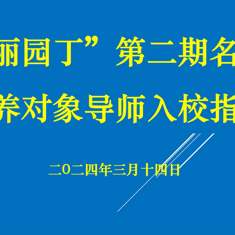 专家引领  赋能前行｜“美丽园丁”第二期名校长培养对象导师团走进来龙中心小学指导工作