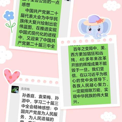 中国共产党第二十届委员会第三次全体会议公报学习 第九退休党支部