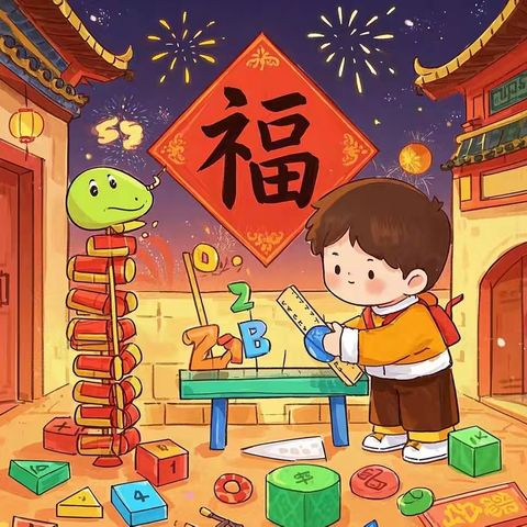 【课题动态19】灵蛇逐梦，数学伴寒假——下埠镇中心小学开展数学素养创意活动