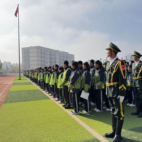 廊坊市安次区长城学校初中部“知恩于心，感念于行”主题升旗典礼