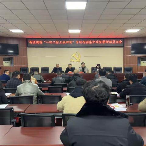 新区街道办事处扎实开展“一盯二防三攻四促”专项行动集中攻坚工作