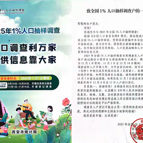 凝心聚力，共筑民生调查基石——骊山街道西关社区2025年全国1%人口抽样调查工作宣传活动
