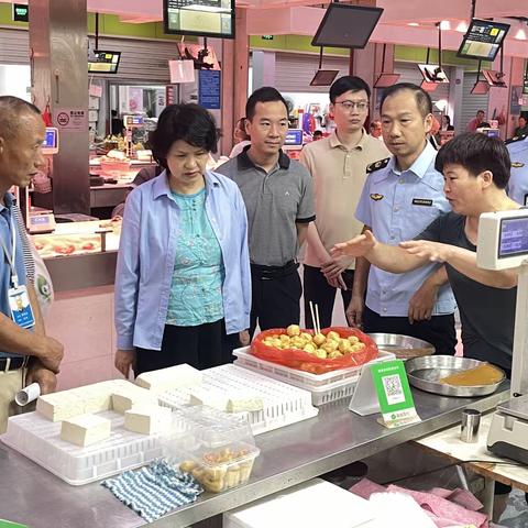 【大鹏市监】市局市场处督导检查大鹏新区农贸市场创文和环境指数测评工作