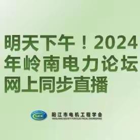 明天下午！2024年岭南电力论坛网上同步直播