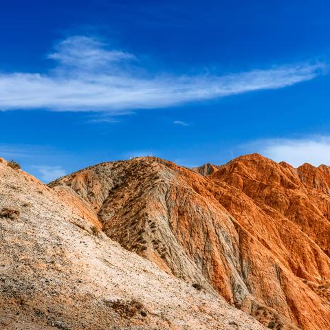 阿克塞县燕丹图丹霞 未经雕琢的大地画卷