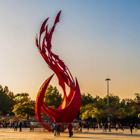 李村公园叶色正斑斓