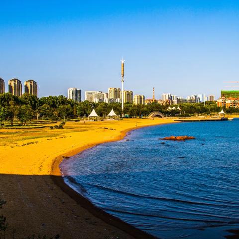 西海岸观海路至星海滩