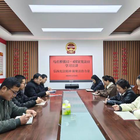 马庄桥镇开展“12·4”国家宪法日普法宣传活动