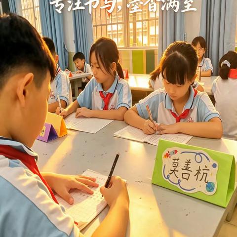 墨润童心，笔绘成长！ 中山小学三年级硬笔书法课后服务风采 一撇一捺书汉字，一笔一画养心性。为丰富课后服务内容，培养学生良好书写习惯，夯实硬笔书写功底，中山小学三年级开展趣味硬笔书法课后服务课堂。