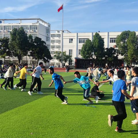 “车轮滚滚，快乐多多”——沭阳梦溪中学初一年级阳光体育运动周