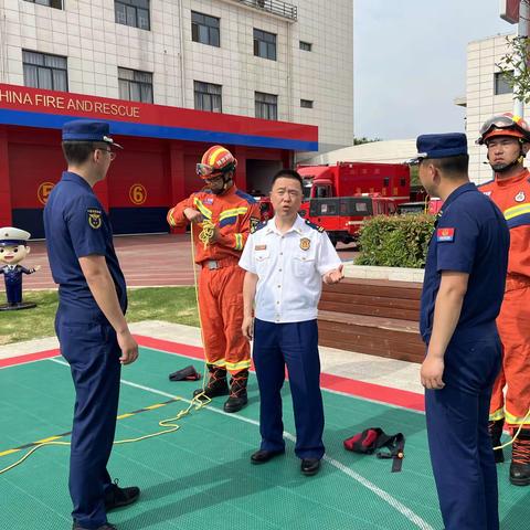 支队政治部主任马楠深入全市政府专职消防员骨干培训班开展检查指导工作