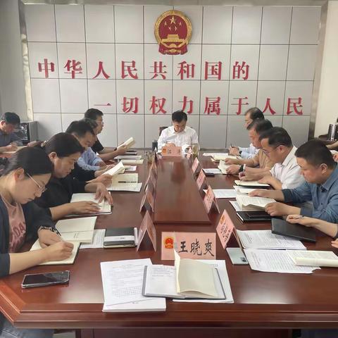 大名县人大常委会召开党组理论中心组集中学习会议、党组（扩大）会议、主任会议