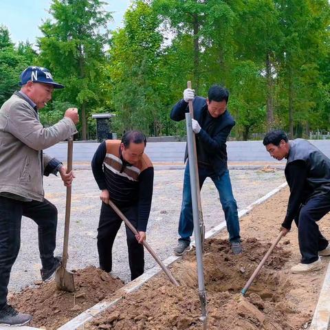 二零二四年四月二十八日 胡滩十六世 胡二雷为胡氏宗苑捐赠绿化苗木