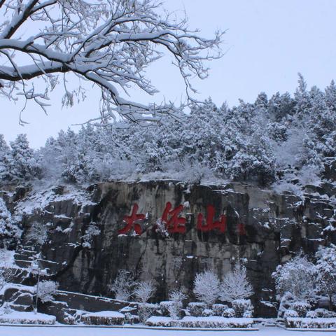 有一种美，是雪后的大伾山！