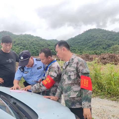 大田镇联合毁林普法及防火宣传