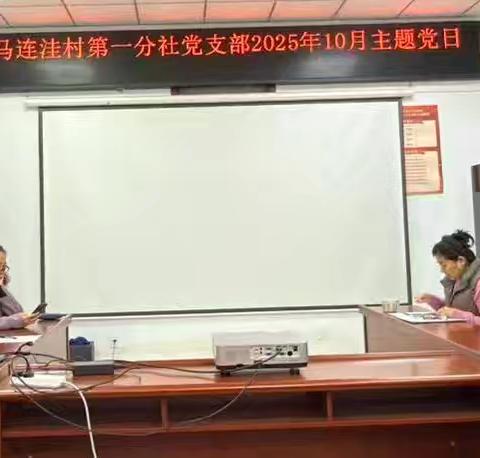 “传承红色基因 续写奋斗华章”马连洼村股份经济合作社第一分社党支部2025年10月主题党日