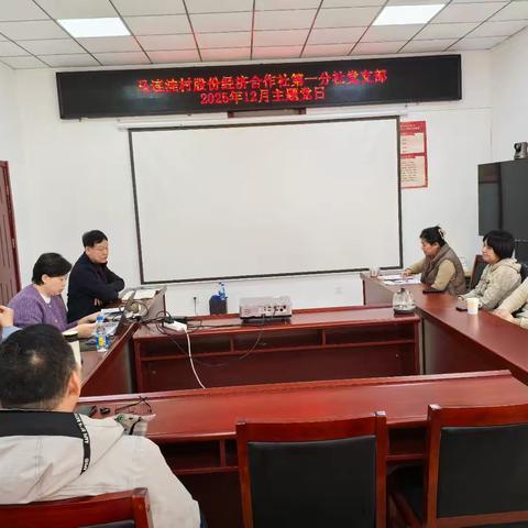 “实干担当践初心、笃行奋进启新程”马连洼村股份经济合作社第一分社党支部2025年12月主题党日活动