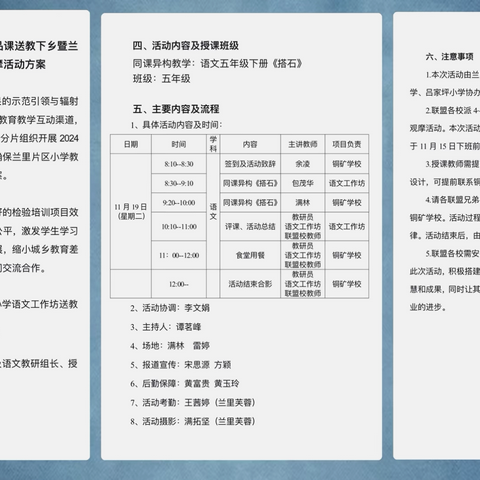 精品课例下乡行，教育智慧共绽放 ‍﻿——2024年麻阳苗族自治县学科培训精品课送教下乡暨兰里片区小学教学联盟同课异构教学观摩活动