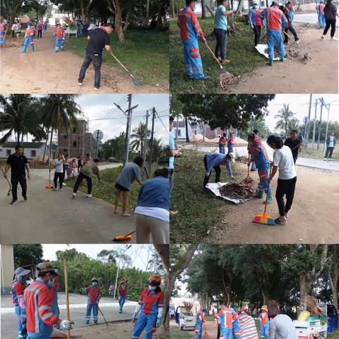 大致坡镇大东村委会开展人居环境整治工作